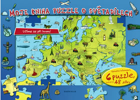 Detail titulu Moje kniha puzzle o světadílech - Učíme se při hraní