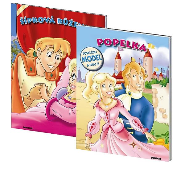 Komplet Šípková Růženka - Poskládej model a hraj + Popelka - Poskládej model a hraj si!