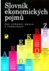 Detail titulu Slovník ekonomických pojmů pro střední školy a veřejnost