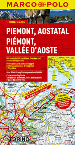 PIEMONTE, VALLE D’AOSTA 1:200 000