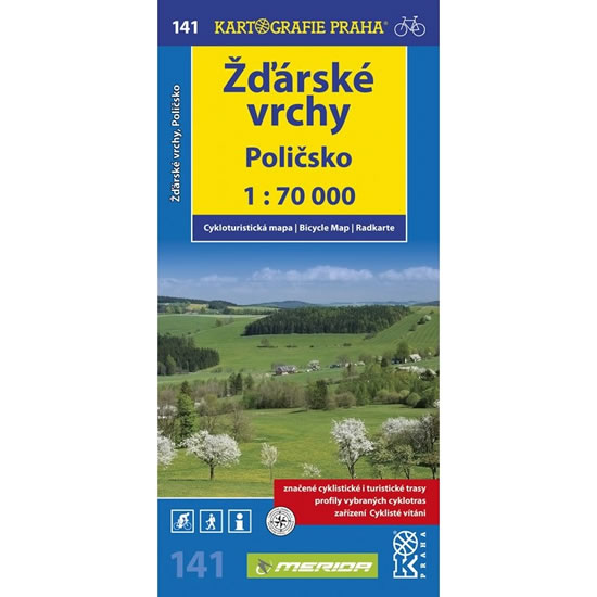 ŽĎÁRSKÉ VRCHY,POLIČSKO/CYKLOMAPA/141