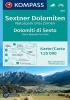 Detail titulu Sextner Dolomiten, Naturpark Drei Zinnen, Dolomiti di Sesto, Parco Naturale Tre Cime 1:25 000 / turistická mapa KOMPASS 625