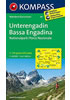 Detail titulu Unterengadin, Bassa Engadina, Nationalpark/Parco Nazionale 1:40 000 / turistická mapa KOMPASS 98