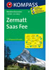 Detail titulu Zermatt, Saas Fee 1:40 000 / turistická mapa KOMPASS 117