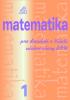 Detail titulu Matematika pro dvouleté a tříleté učební obory SOU 1.díl
