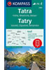 Detail titulu Tatra - Hohe, Westliche, Belaer (Tatry - Vysoké, Západné, Belianske) 1:50 000 / turistická mapa KOMPASS 2100