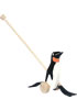 Detail titulu Dřevěná tahací hračka: Tučňák na tyči/černobílý