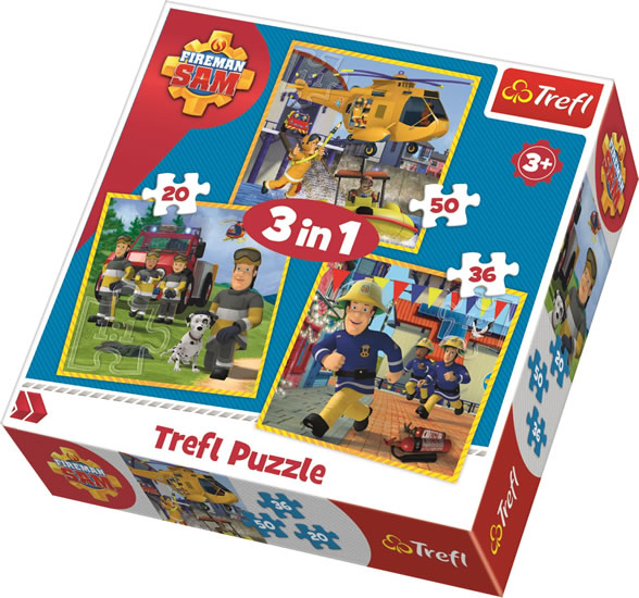 PUZZLE POŽÁRNÍK SAM 3V1/TREFL