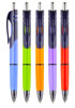 Detail titulu Triangle kuličkové pero Easy Ink, modrá náplň displej, mix barev