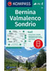 Detail titulu Bernina, Valmalenco, Sondrio 1:50 000 / turistická mapa KOMPASS 93