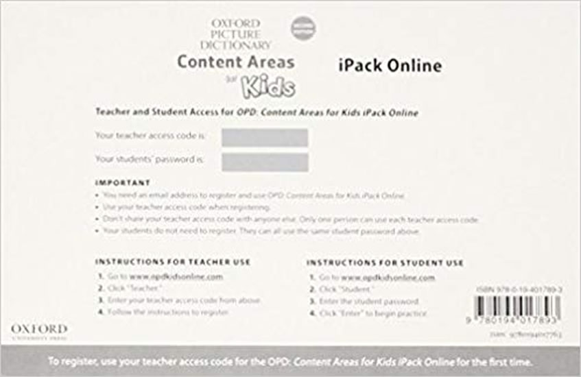 Content　Picture　Teacher´s　for　Areas　Resource　Oxford　Pack　Kids　kolektiv　autorů　CD　Center　Dictionary　(2nd)