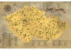 Detail titulu Stírací mapa Česka – zlatá Deluxe XL