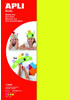 Detail titulu APLI pěnovka fluorescenční 210 x 297 mm - mix fluo barev 4 ks