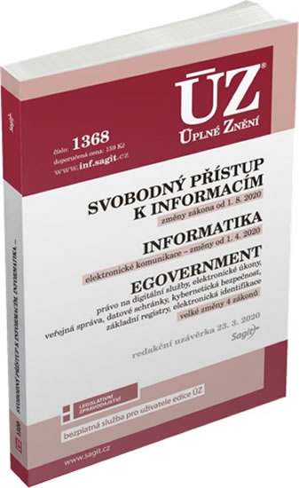 ÚZ 1368 SVOBODNÝ PŘÍSTUP K INFORMACÍM K 23/3/20