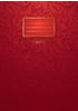 Detail titulu Sešit Premium červené ornamenty A4 - Sešity