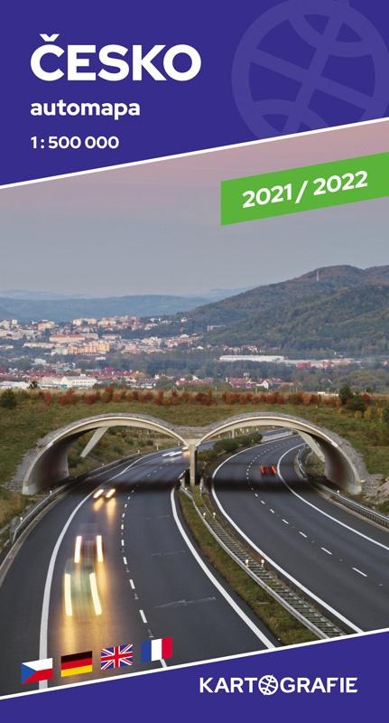 ČESKO 1:500 000 AUTOMAPA 2021/2022