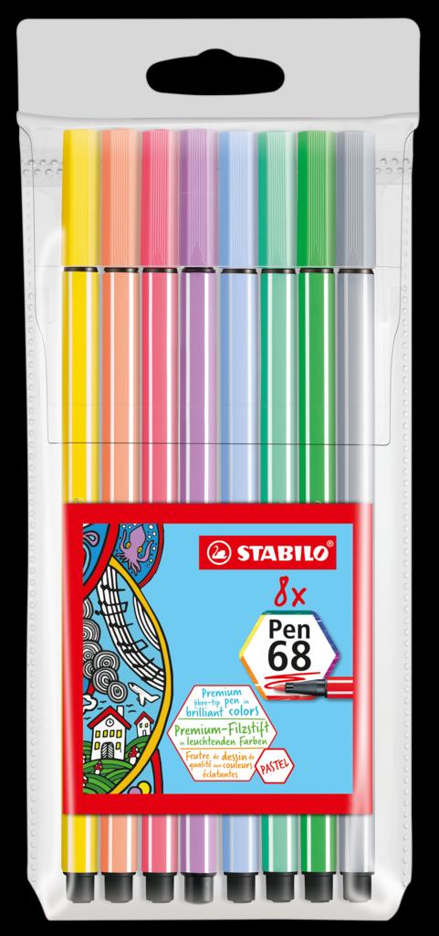STABILO Pen 68 Pastel x8
