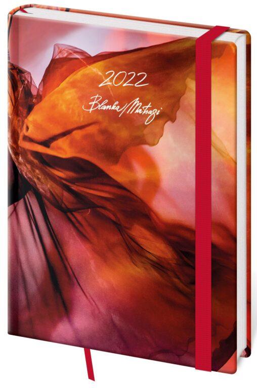 DIÁŘ 2022 TÝDENNÍ A5 VARIO MATRAGI RED/HELMA