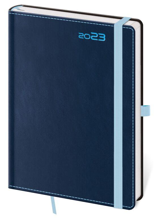 DIÁŘ 2023 DENNÍ DOUBLE BLUE S POUTKEM/HELMA