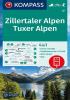 Detail titulu Zillertaler Alpen, Tuxer alpen 1:25 000 / turistická mapa KOMPASS 37