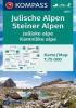 Detail titulu Julische Alpen, Julijske alpe, Steiner Alps/Kamniske alpe 1:75 000 / turistická mapa KOMPASS 2801