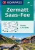 Detail titulu Zermatt, Saas-Fee 1:40 000 / turistická mapa KOMPASS 117