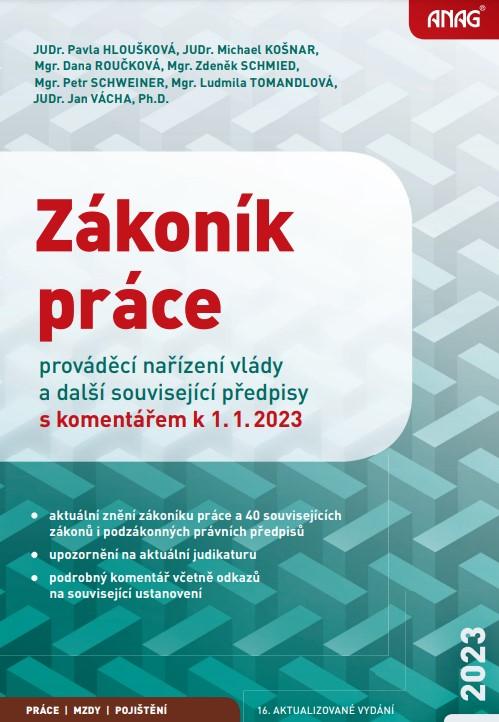 ZÁKONÍK PRÁCE 2023 S KOMENTÁŘEM/ANAG