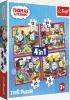 Detail titulu Trefl Puzzle Mašinka Tomáš 4v1 (12,15,20,24 dílků)