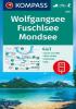 Detail titulu Wolfgangsee, Fuschlsee, Mondsee 1:25 000 / turistická mapa KOMPASS 018