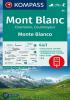 Detail titulu Mont Blanc, Chamonix, Courmayeur 1:50 000 / turistická mapa KOMPASS 85