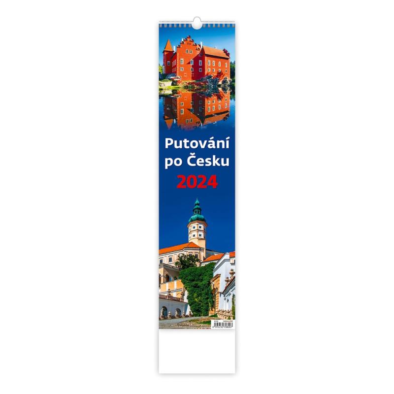 2024 PUTOVÁNÍ PO ČESKU NÁSTĚNNÝ ÚZKÝ