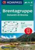 Detail titulu Brentagruppe / Dolomiti di Brenta 1:25 000 / turistická mapa KOMPASS 073