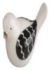 Detail titulu Ptáček s černými křídly z keramiky na postavení 8 x 5,5 x 5,5 cm