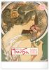 Detail titulu Kalendář 2025 nástěnný: Alfons Mucha, 33 × 46 cm