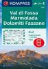 Detail titulu Val di Fassa, Marmolada, Dolomiti Fassane 1:25 000 / turistická mapa KOMPASS 650
