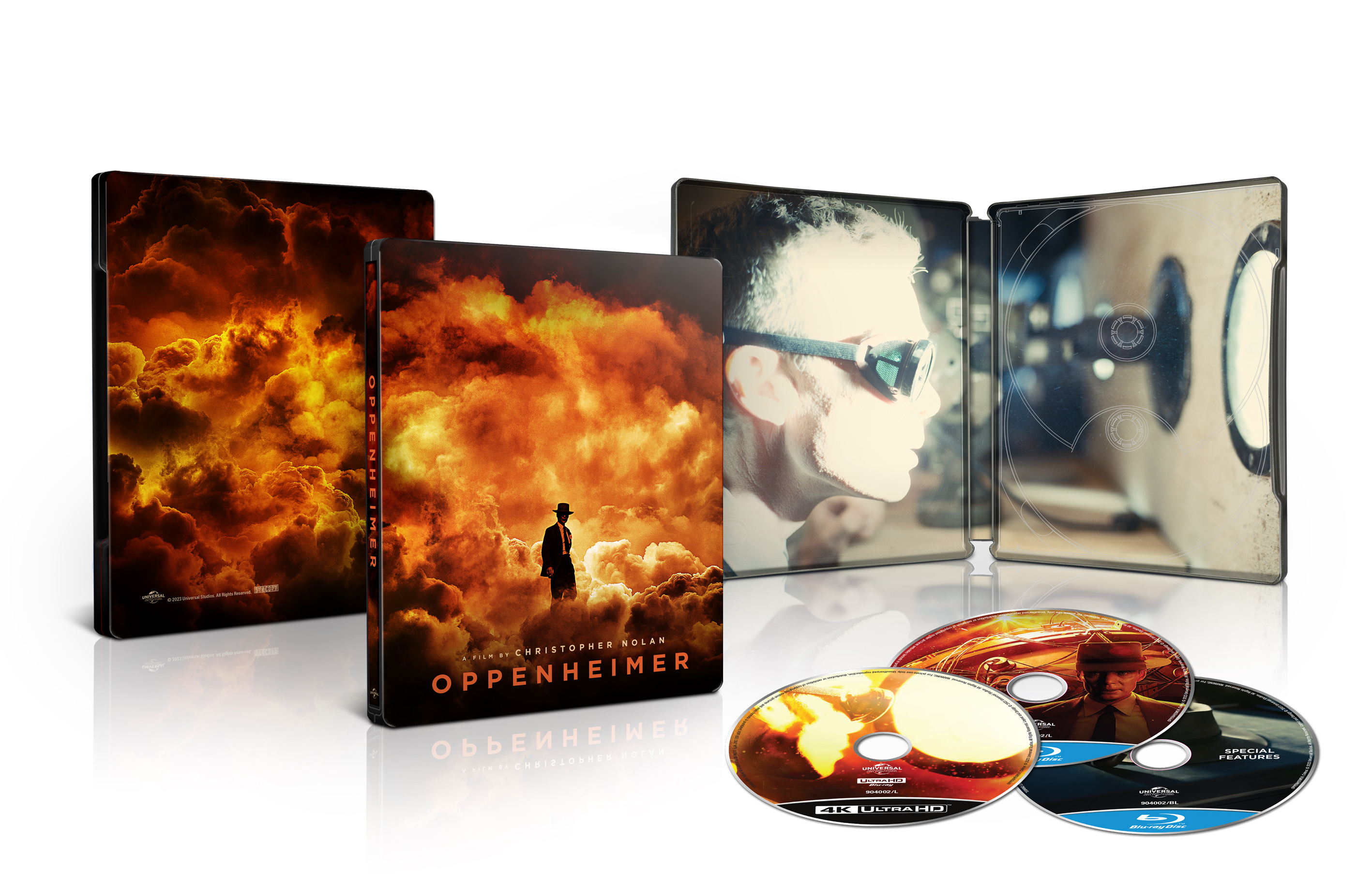 DVD Oppenheimer (4K Ultra HD + 2x Blu-ray, Steelbook Limitovaná ...